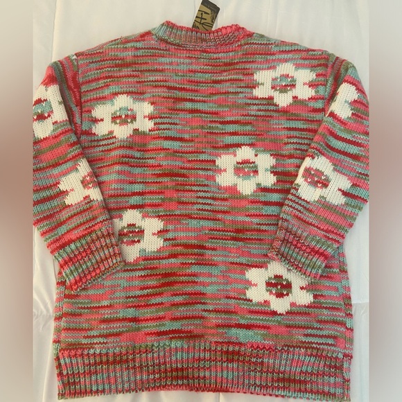 NWT⭐️SUZANNE BETRO🌸CHUNKY KNIT COLORFUL SWEATER 🌼SIZE S/M - Picture 9 of 9